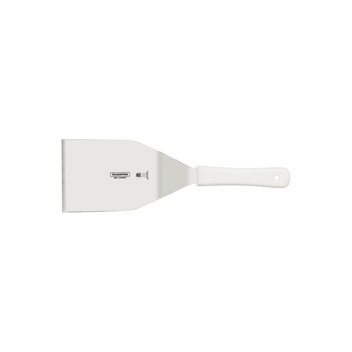 Espátula Profesional Profissional Master Blanco y Acero 10.6x12.4cm Para Cocinar - UTENSILIOS PARA COCINAR | Bylmo