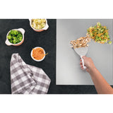 Espátula Profesional Profissional Master Blanco y Acero 10.2x2.1cm Para Cocinar - UTENSILIOS PARA COCINAR | Bylmo