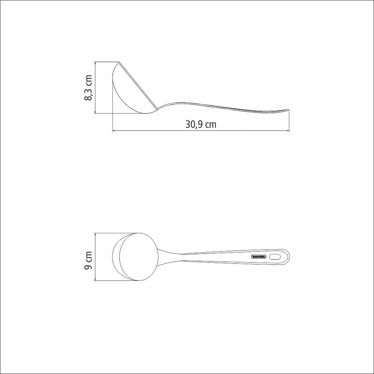 Cucharon Extrata Acero 9x8.3cm Para Servir - UTENSILIOS PARA COCINAR | Bylmo
