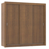 Closet Mônaco Marron 210x17.1cm con Cuatro Entrepaños y Tres Puertas - CLOSETS | Bylmo
