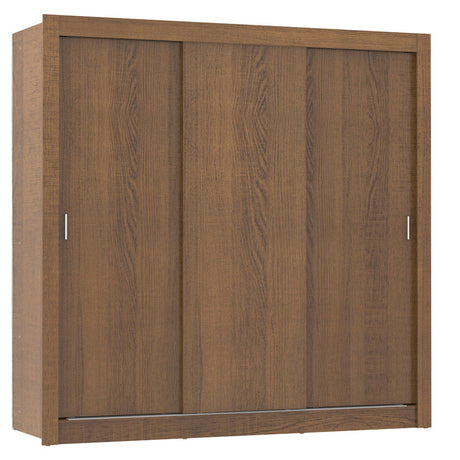 Closet Mônaco Marron 210x17.1cm con Cuatro Entrepaños y Tres Puertas - CLOSETS | Bylmo