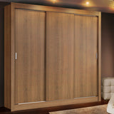 Closet Mônaco Marron 210x17.1cm con Cuatro Entrepaños y Tres Puertas - CLOSETS | Bylmo