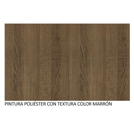 Closet Mônaco Marron 210x25.7cm con Cuatro Entrepaños Tres Puertas y Con Espejo - CLOSETS | Bylmo