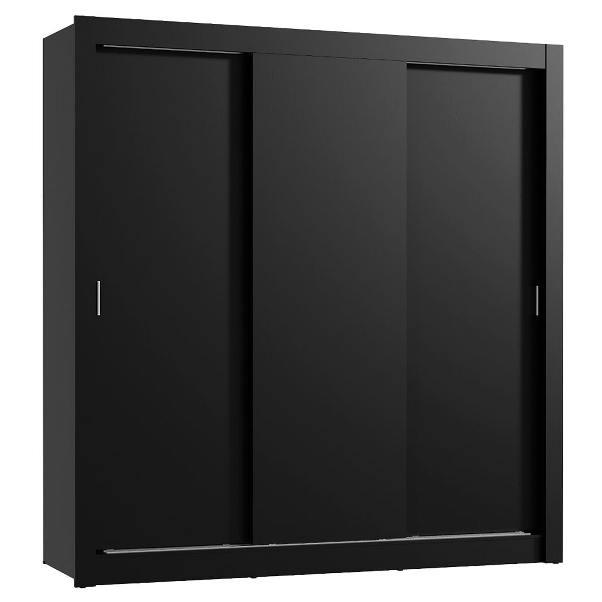 Closet Mônaco Negro 210x17.1cm con Cuatro Entrepaños y Tres Puertas - CLOSETS | Bylmo