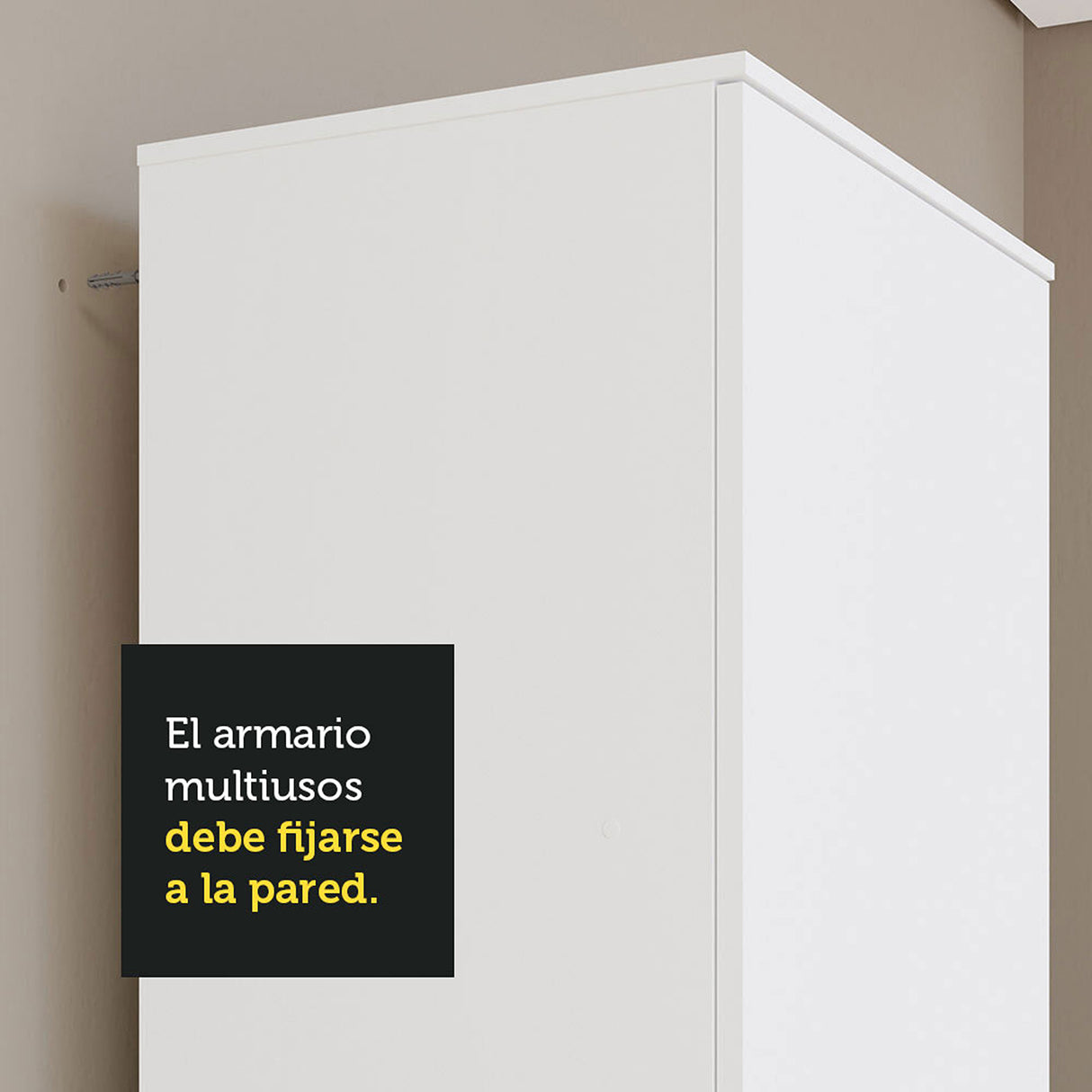 Closet Blanco 60x182cm con Seis Entrepaños - CLOSETS | Bylmo