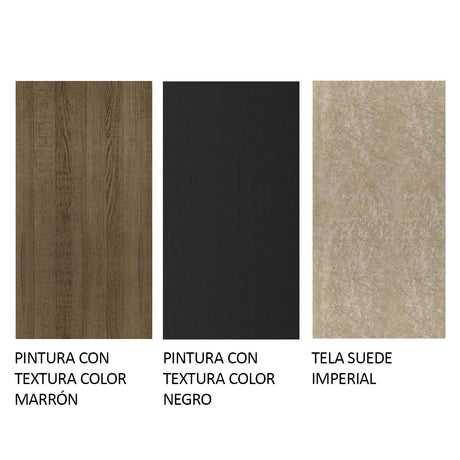 Combo Comedor y Sillas Avril Marron y Negro 160x80cm Cuadrado de Cuatro Puestos con Cuatro Sillas - COMEDORES | Bylmo