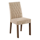 Combo Comedor y Sillas Geórgia Marron y Negro 160x80cm Cuadrado de Seis Puestos con Seis Sillas - COMEDORES | Bylmo