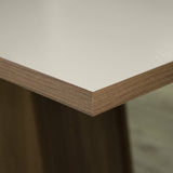 Combo Comedor y Sillas Keila Marron y Crema 160x79cm Cuadrado de Cuatro Puestos con Cuatro Sillas - COMEDORES | Bylmo
