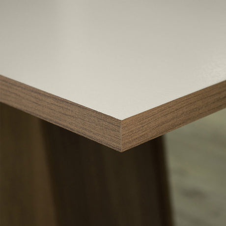 Combo Comedor y Sillas Keila Marron y Crema 160x79cm Cuadrado de Cuatro Puestos con Cuatro Sillas - COMEDORES | Bylmo