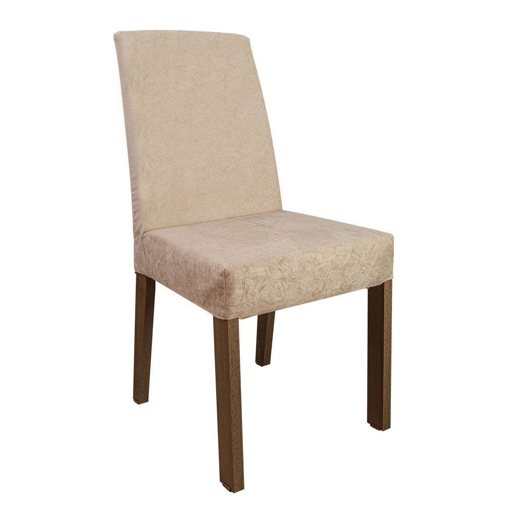 Combo Comedor y Sillas Keila Marron y Crema 160x79cm Cuadrado de Cuatro Puestos con Cuatro Sillas - COMEDORES | Bylmo