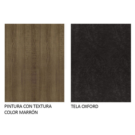 Combo Comedor y Sillas Manu Marron Oxford 104x78cm Cuadrado de Dos Puestos con Dos Sillas - COMEDORES | Bylmo