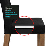 Combo Comedor y Sillas Manu Marron Oxford 104x78cm Cuadrado de Dos Puestos con Dos Sillas - COMEDORES | Bylmo