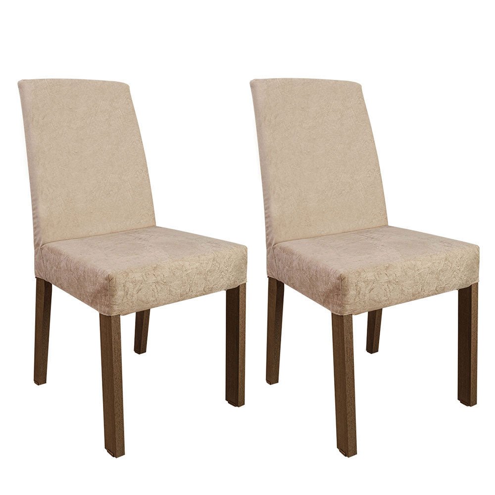 Kit x 2 Sillas Comedor Imperial Marron 45x94cm con Espaldar - SILLAS Y BUTACOS | Bylmo