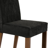 Kit x 2 Sillas Comedor Marron Oxford 45x94cm con Espaldar Ondulado - SILLAS Y BUTACOS | Bylmo