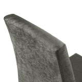 Kit x 2 Sillas Comedor Marron y Plata 45x94cm con Espaldar Ondulado - SILLAS Y BUTACOS | Bylmo