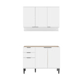 Cocina Integral Alpha Blanco 120x80cm Sin Mesón - COCINAS | Bylmo