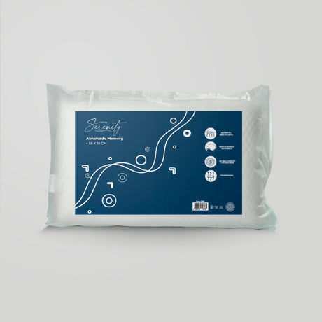 Almohada Serenity de Espuma Viscoelastica 58x10cm Medio Suave - ALMOHADAS | Bylmo
