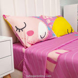 Sábana Infantil Zoo Jirafas Rosado Para Cama Semidoble 120 X 190 Cm - SABANAS | Bylmo
