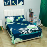 Sábana Infantil Zoo Cebras Azul Oscuro Para Cama Semidoble 120 X 190 Cm - SABANAS | Bylmo