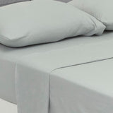 Juego de Sábanas Cotton Sense Fondo Entero Gris Claro Para Cama Sencilla 100 X 190 Cm - SABANAS | Bylmo