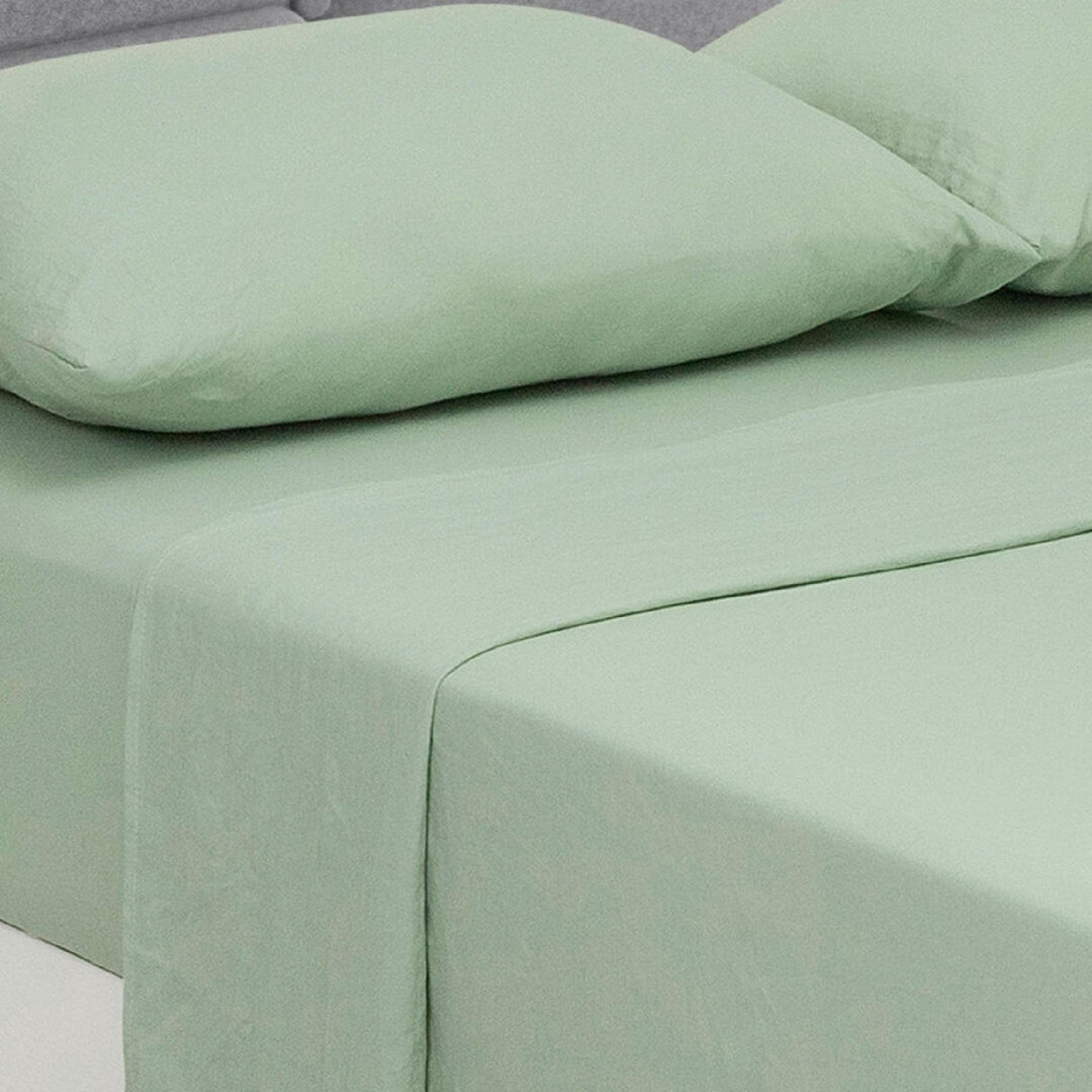 Juego de Sábanas Cotton Sense Fondo Entero Verde Para Cama Sencilla 100 X 190 Cm - SABANAS | Bylmo