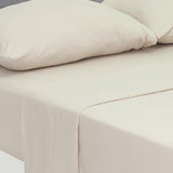 Juego de Sábanas Cotton Sense Fondo Entero Marron Claro Para Cama Semidoble 120 X 190 Cm - SABANAS | Bylmo