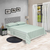 Juego de Sábanas Equilibrio Fondo Entero Verde Para Cama Doble 140 X 190 Cm - SABANAS | Bylmo
