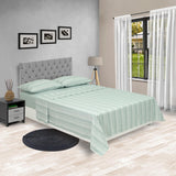 Juego de Sábanas Equilibrio Fondo Entero Verde Para Cama Queen 160 X 190 Cm - SABANAS | Bylmo