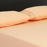Sábana Ajustable Basic Fondo Entero Naranja Claro Para Cama Doble 140 X 190 Cm - SABANAS | Bylmo