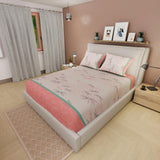 Sábana Ajustable Mariposas Blanco y Rosado Para Cama Doble 140 X 190 Cm - SABANAS | Bylmo