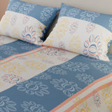 Juego de Sábanas Flores Lila y Blanco Para Cama Doble 140 X 190 Cm - SABANAS | Bylmo