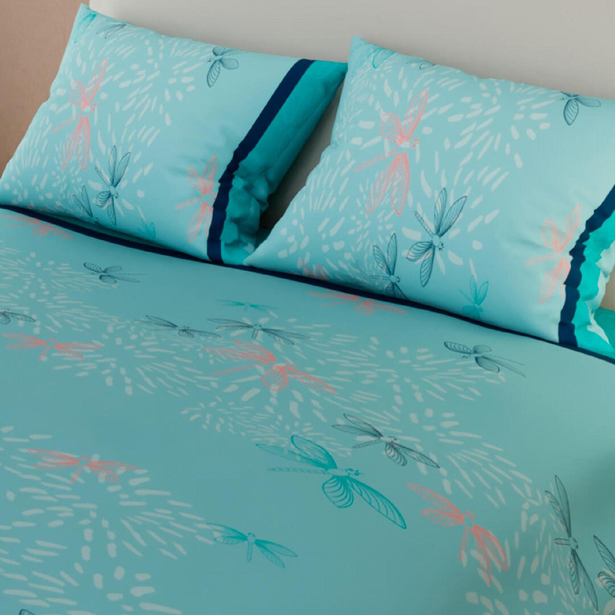 Juego de Sábanas Mariposas Azul celeste Para Cama Doble 140 X 190 Cm - SABANAS | Bylmo
