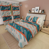 Juego de Sábanas Líneas Blanco Hueso Para Cama Queen 160 X 190 Cm - SABANAS | Bylmo