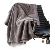 Cobija Térmica Flannel Velvet Gris 230x230cm Fondo Entero Ultrasuave - COBIJAS Y MANTAS | Bylmo