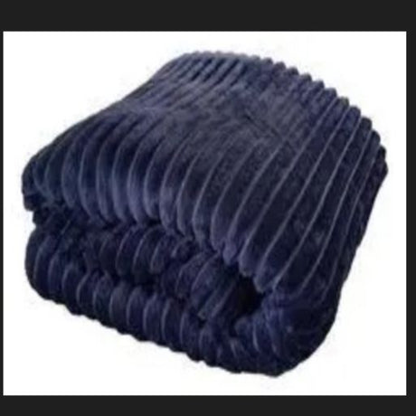 Cobija Térmica Flannel 3D Azul 160x230cm Fondo Entero Ultrasuave - COBIJAS Y MANTAS | Bylmo
