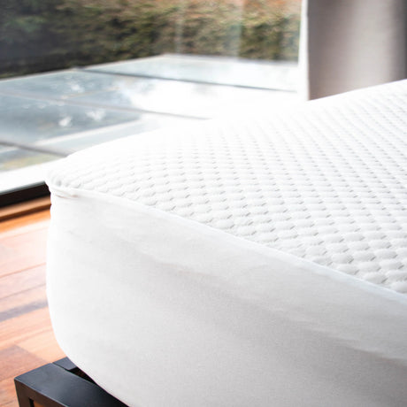 Protector de Colchón Impermeable Bambu Blanco Para Cama Semidoble 120 X 190 Cm - PROTECTORES DE COLCHON | Bylmo