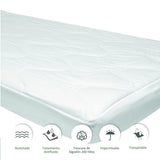 Protector de Colchón Impermeable 200H Blanco Para Cama Doble 140 X 190 Cm - PROTECTORES DE COLCHON | Bylmo