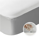 Protector de Colchón Impermeable Jersey Blanco Para Cama Queen 160 X 190 Cm - PROTECTORES DE COLCHON | Bylmo