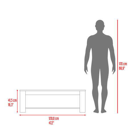 Mesa de Centro Cecil Fresno Europeo y Wengue 120x41.5cm Rectangular - MESAS DE CENTRO | Bylmo
