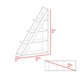 Biblioteca Escalera Lorain Fresno Europeo 105x151cm Con Cuatro Compartimientos - BIBLIOTECAS Y ESTANTERIAS | Bylmo