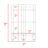 Mesa Auxiliar Riga Blanco 39x80cm Esquinero y Rectangular - MESAS AUXILIARES | Bylmo