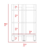 Mesa Auxiliar Riga Blanco 39x80cm Esquinero y Rectangular - MESAS AUXILIARES | Bylmo