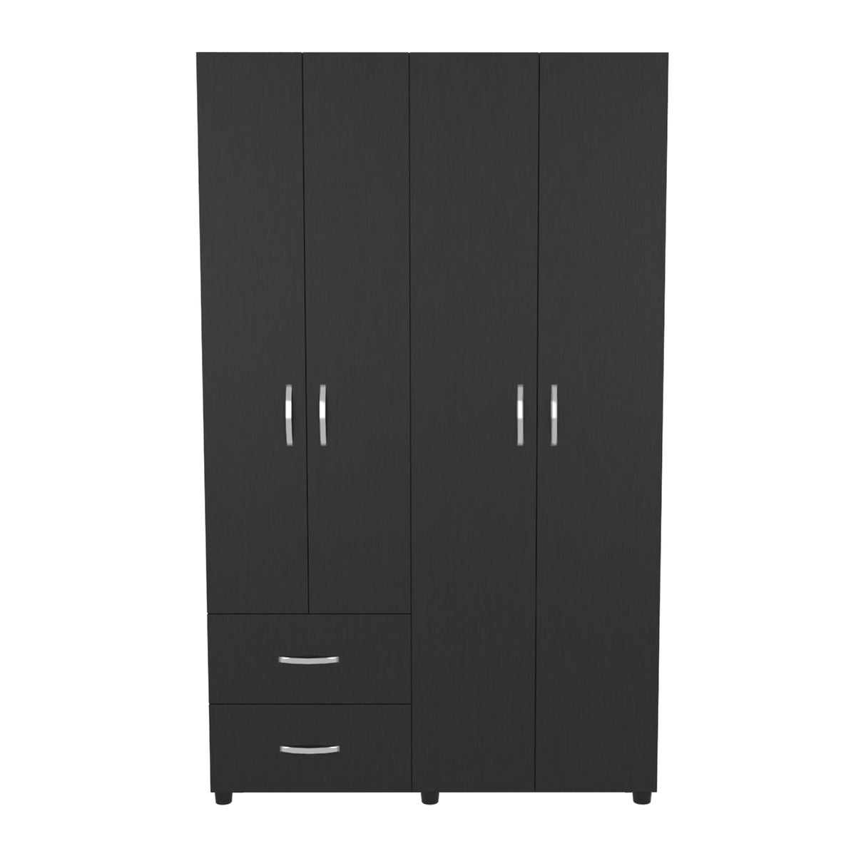 Closet Barilo Wengue 120x200cm Con Dos Cajones y Cuatro Entrepaños - CLOSETS | Bylmo