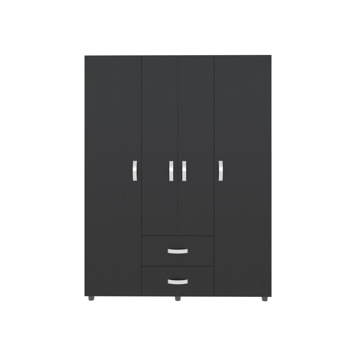 Closet Barilo Wengue 150x200cm Con Dos Cajones y Cuatro Entrepaños - CLOSETS | Bylmo