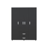 Closet Barilo Wengue 150x200cm Con Dos Cajones y Cuatro Entrepaños - CLOSETS | Bylmo