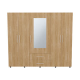 Closet Bigaf Fresno Europeo y Blanco 200x200cm Con Dos Cajones y Cuatro Entrepaños y Espejo - CLOSETS | Bylmo
