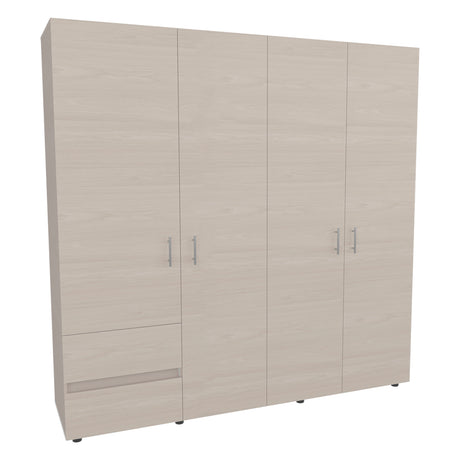 Closet Dassel Niebla y Blanco 200x200cm Con Dos Cajones y Tres Entrepaños - CLOSETS | Bylmo