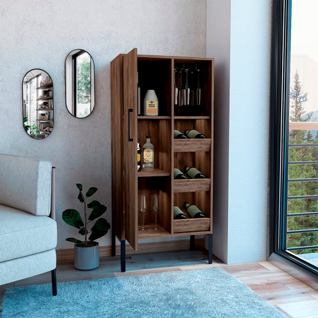 Bar Soho Bellota 60.1x132.1cm Con Tres Portabotellas - BARES | Bylmo