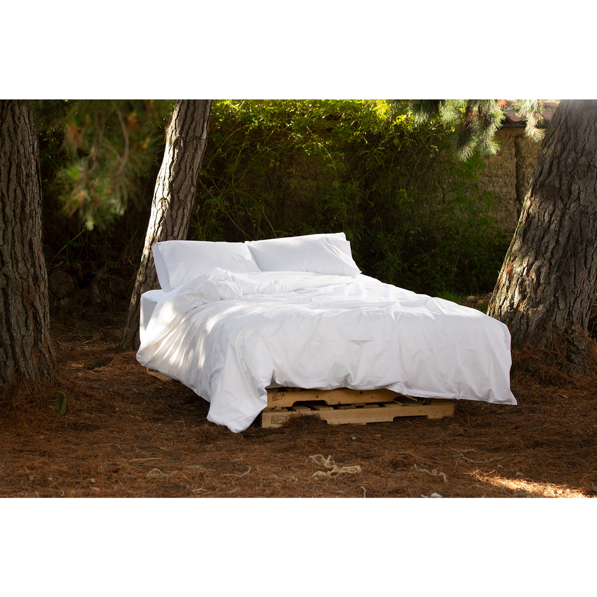 Duvet Blanco 240x240cm Para Cama Queen Con Fundas de Almohada - TENDIDOS Y CUBRELECHOS | Bylmo