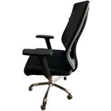 Silla Ejecutiva Lajas Negro 63x111cm Con Espaldar y Soporte Lumbar - SILLAS DE OFICINA | Bylmo